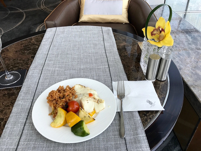 Light Lunch - Halibut And Roasted Vegetable With Rice 