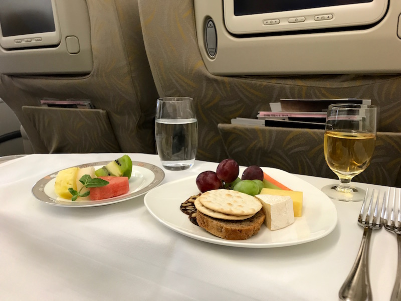 Cheese And Fruit Platter For Dessert