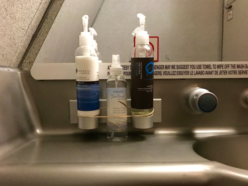 Air Canada A320 Bathroom Amenities 