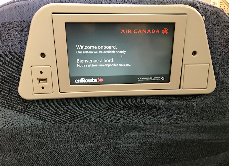 Small In-Flight Entertainment Screen