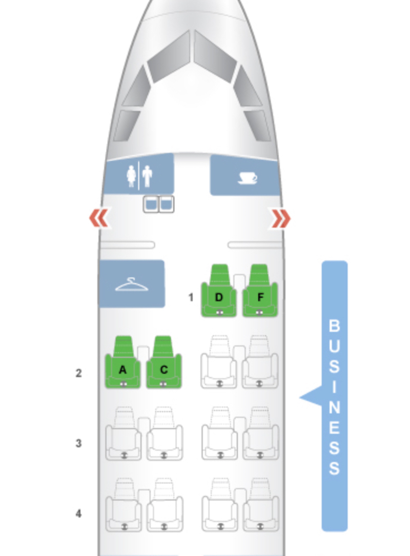 Air Canada Airbus A320 Seating