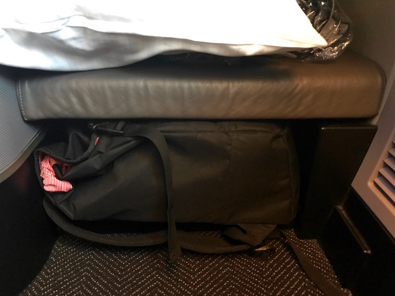 In-Flight Storage In Foot Area