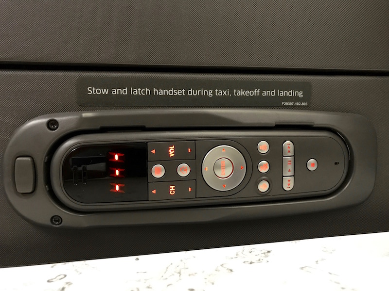 In-Flight Entertainment Remote