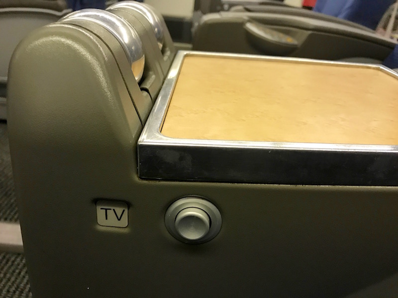 In-Flight Entertainment Release Button