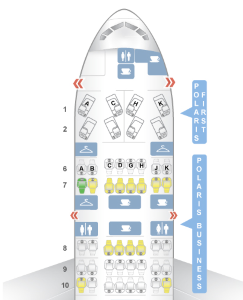 The Old Business Class Seating On The 777