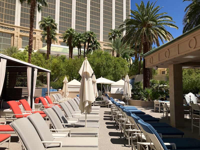 Pool Seating Near Cabanas 