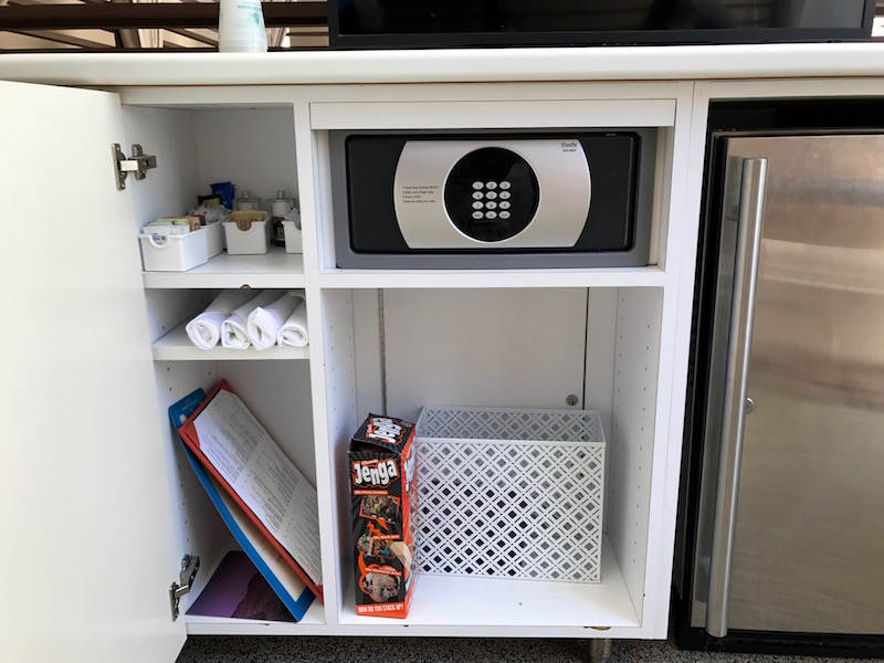 Cabana Safe And Fridge 