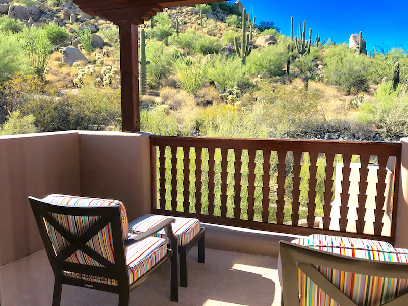 Patio Seating Area With Desert Views 