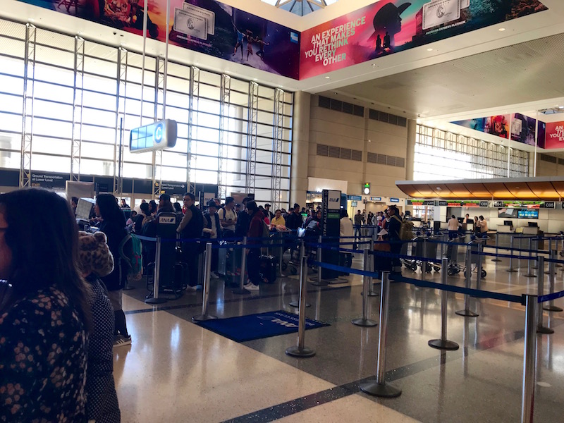 ANA Check-In Area At LAX