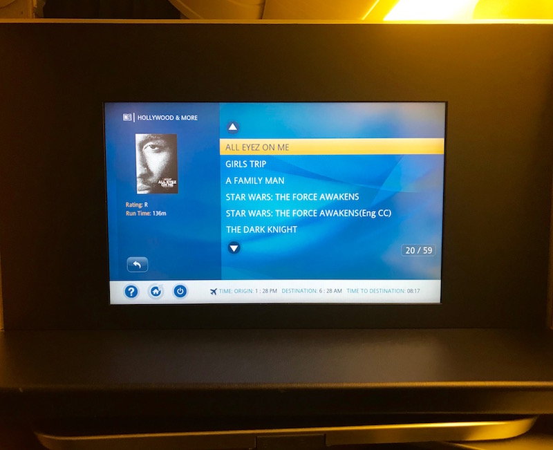 In-Flight Entertainment Options