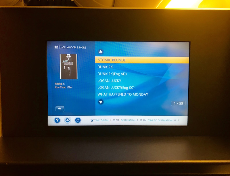 In-Flight Entertainment Options