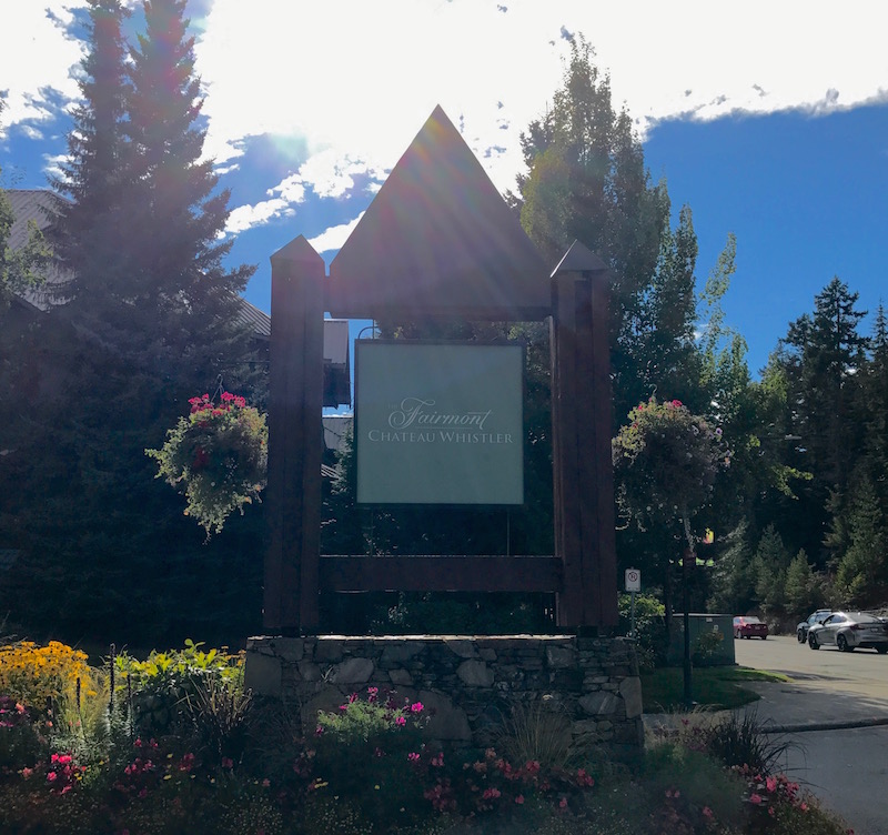 Fairmont Chateau Whistler Driveway