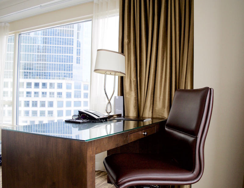 Fairmont Waterfront Hotel Signature Harbour View Corner Room Desk