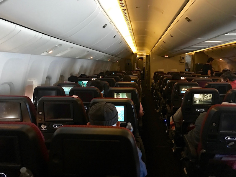 Japan Airlines Boeing 777 Economy Cabin