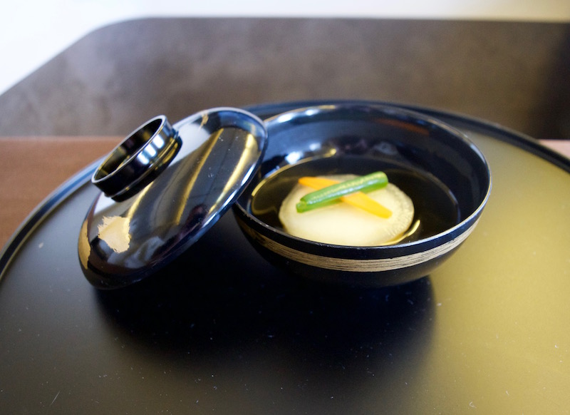 Japanese Clear Soup With Scallop Cake