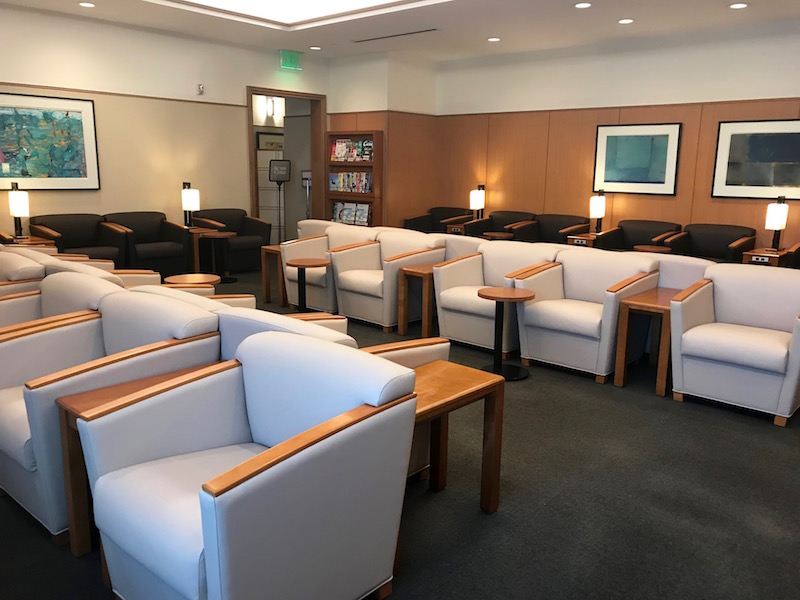 Japan Airlines Sakura Lounge San Francisco Seating