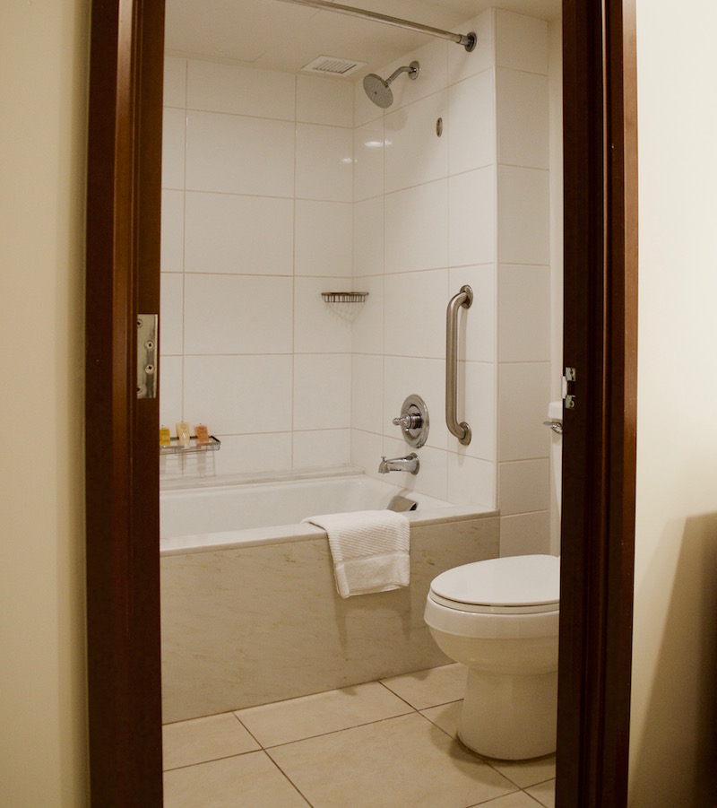 Shower And Toilet Separate From Vanity Area