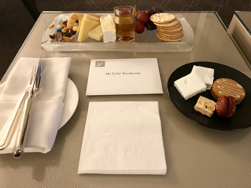 Fairmont President's Club Platinum Welcome Amenity