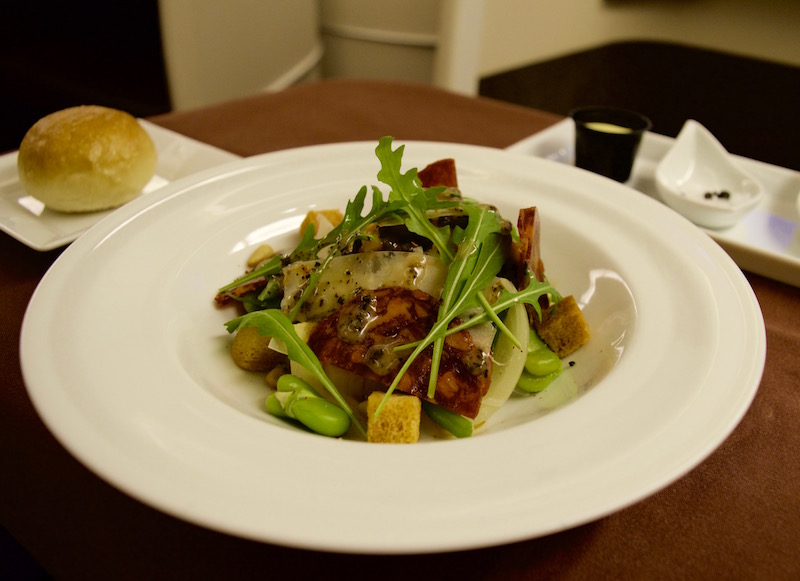 Warm Salad Of Spring Vegetables And Iberico Chorizo