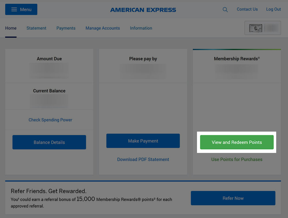 Amex Dashboard