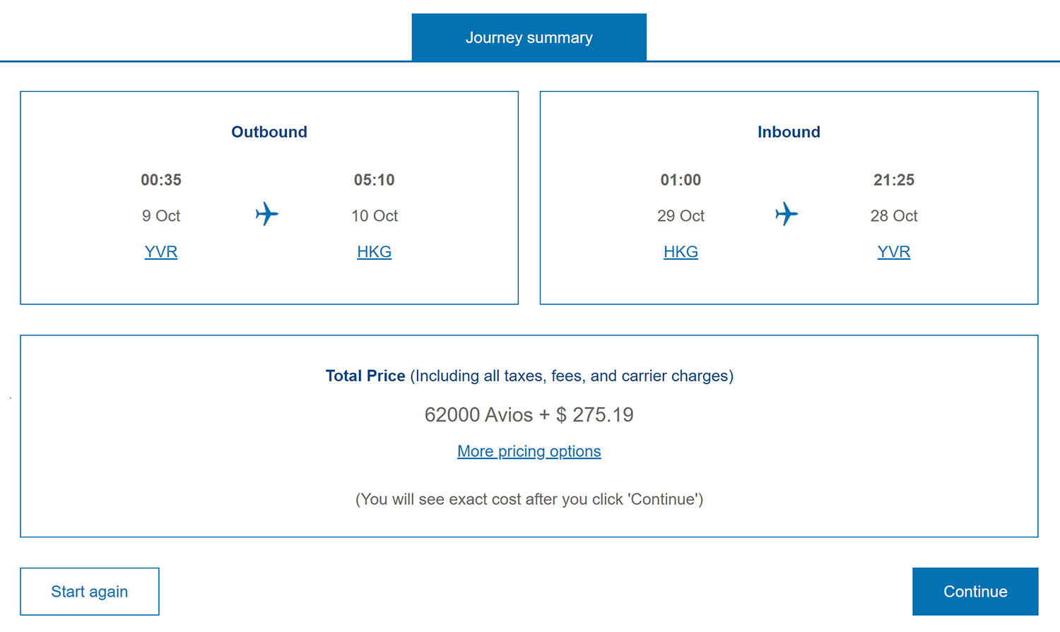 Journey Summary