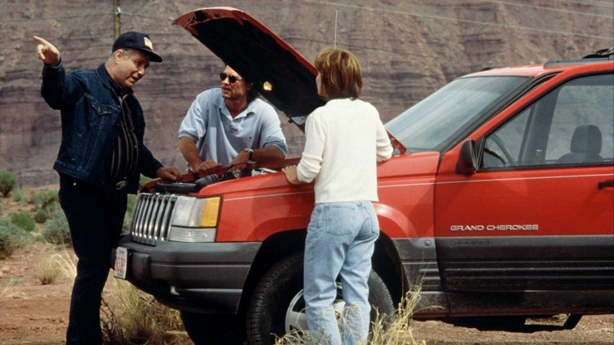 Kurt Russel and his wife naively get help from an untrustworthy trucker - Breakdown